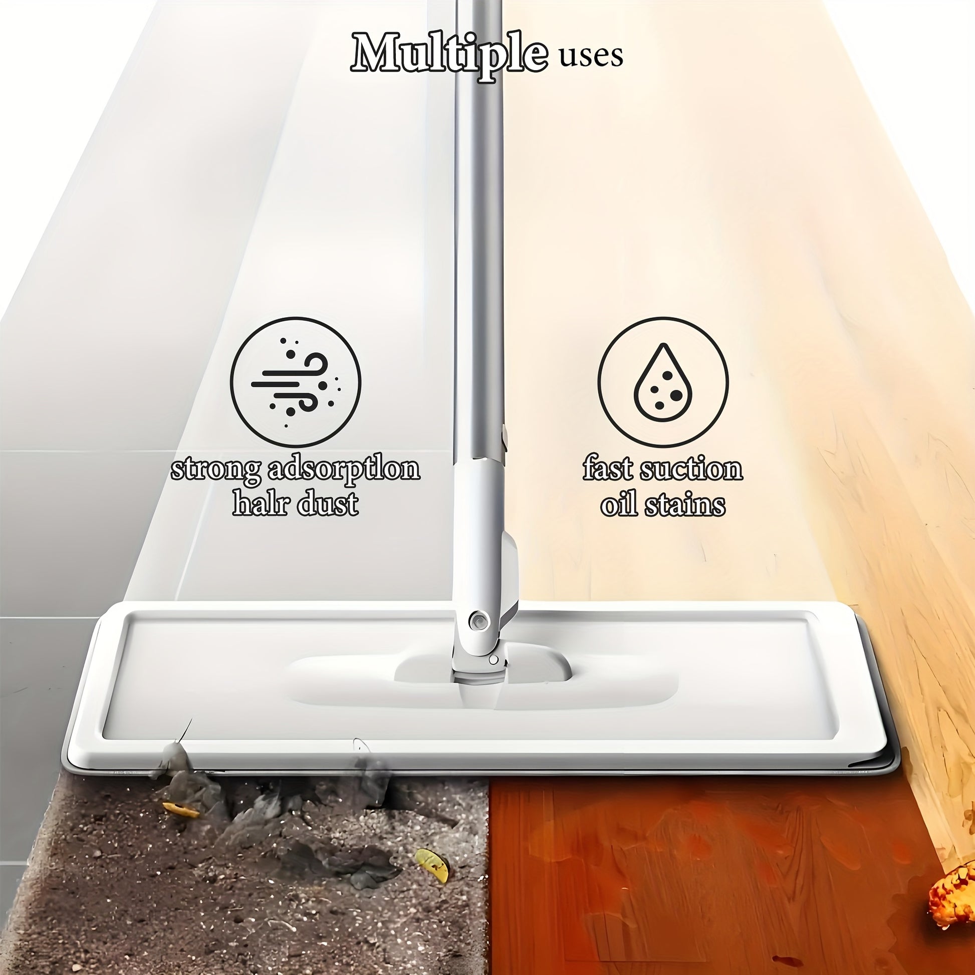 2/4pcs Magic Mop and Bucket Set “ Spin 360 Flat Mop, Wet Dry Cleaning Tool for  image 1