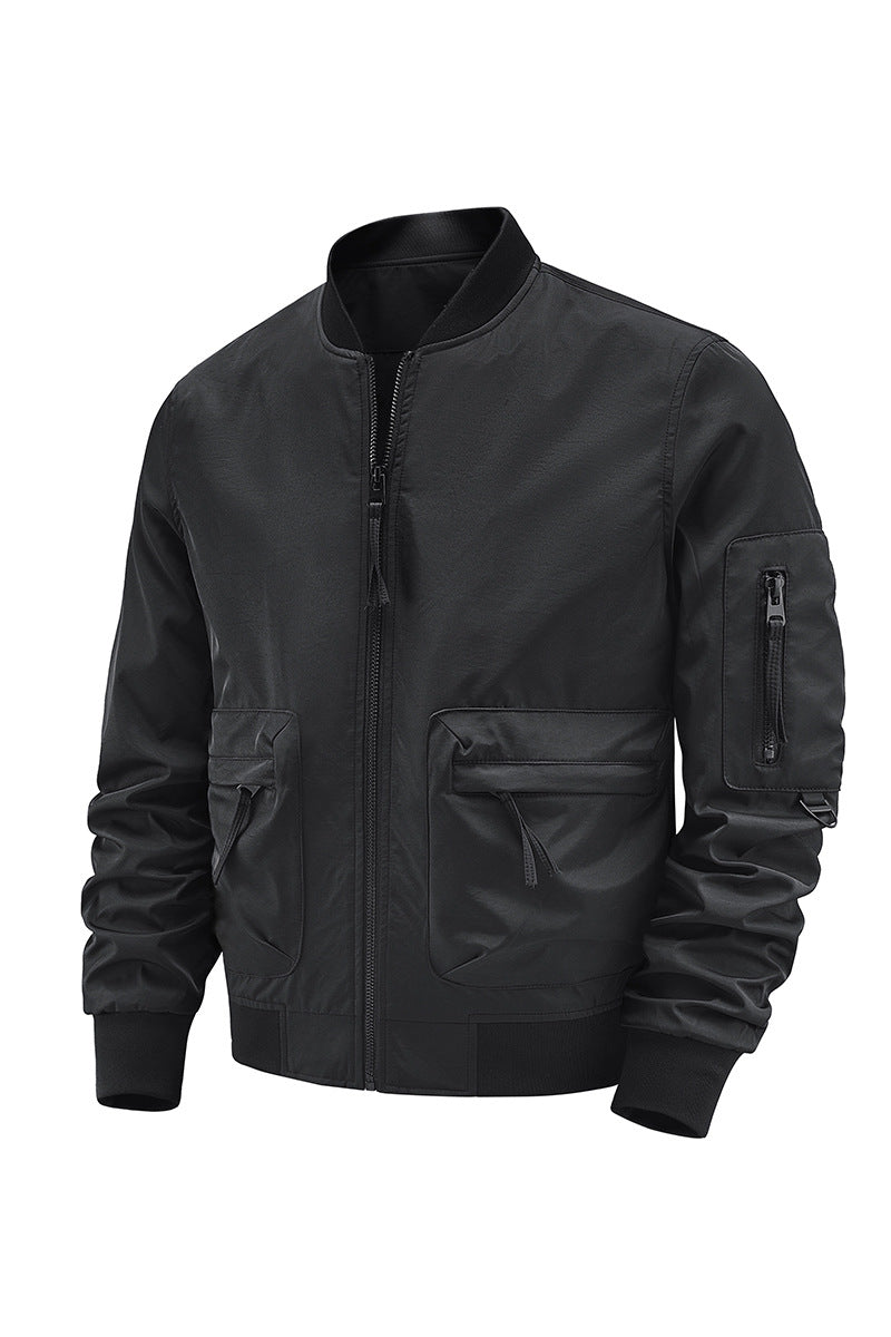 Oulylan  Men's Fashion Pilot Jacket Waterproof Military Tactical Jacket Long Sl image 5