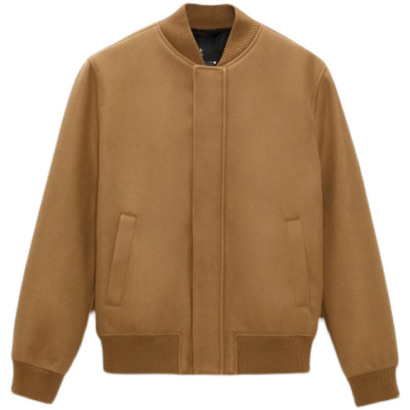 IEFB Autumn Winter Men's Jacket Casual Pilot Woolen Coat 2023 American Fashion  image 3