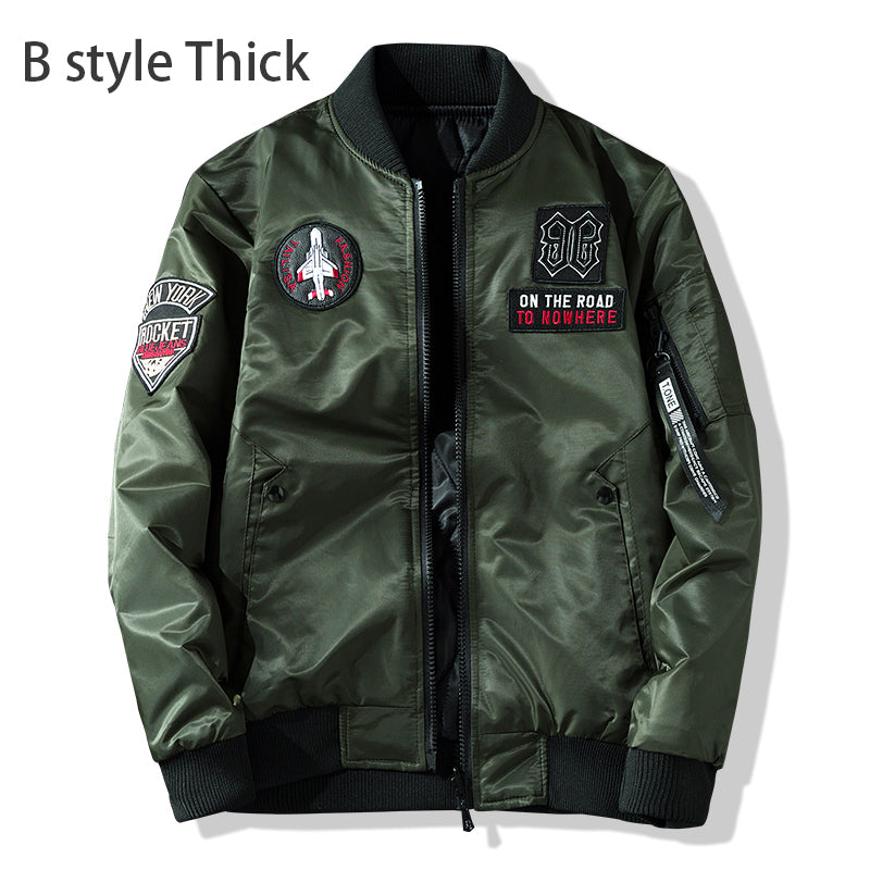 Motorcycle jacket Army Air Force Fly Pilot Jacket Military Airborne Flight Tact image 9