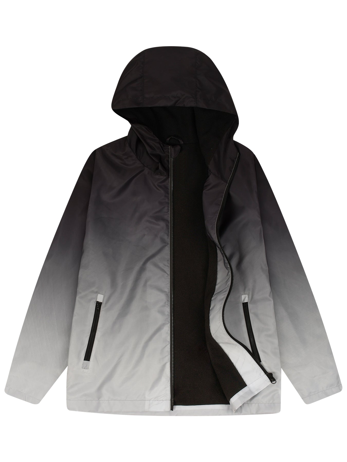 New Men's Clothing Trench Gradient Breathable Pockets Zipper Hooded Pockets Spo image 1