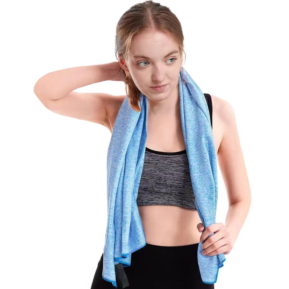 Microfiber Quick Dry Gym Towel Silver ION OdorFree Absorbent Fiber Fast Drying image 2