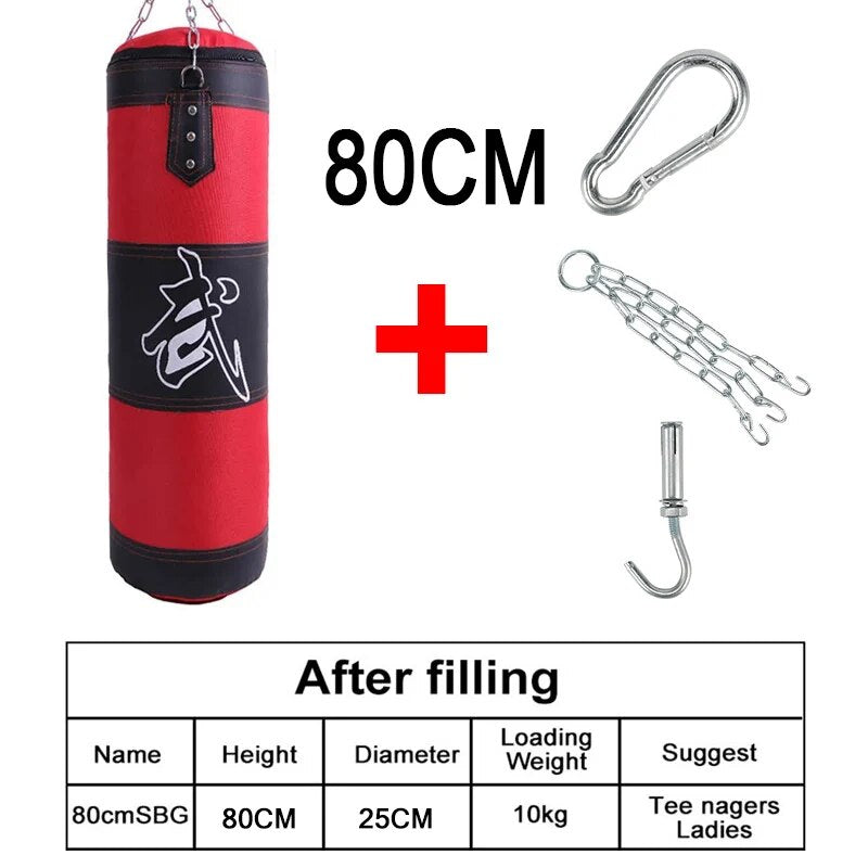 Punch Sandbag Durable Hanging Hollow Sandbag Boxing Heavy Punch Bag With Metal  image 1