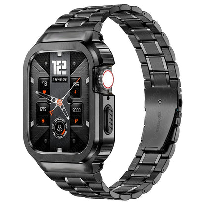 Stainless Steel Case+Strap For Apple Watch Band 44Mm 45Mm 49Mm 45 Mm B