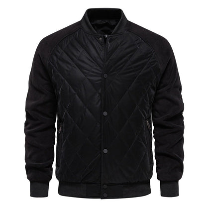 Men Winter Coats  Long Sleeve Button Up Thick Warm Casual Jackets with
