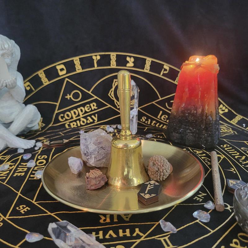 Star Pendulum Board Altar Candlestick Witch Candle Holder Serving Tray Stainles image 6