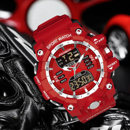 New Men Watch Dual Time LED Digital Watch for Men Waterproof Chronograph Quartz image 6