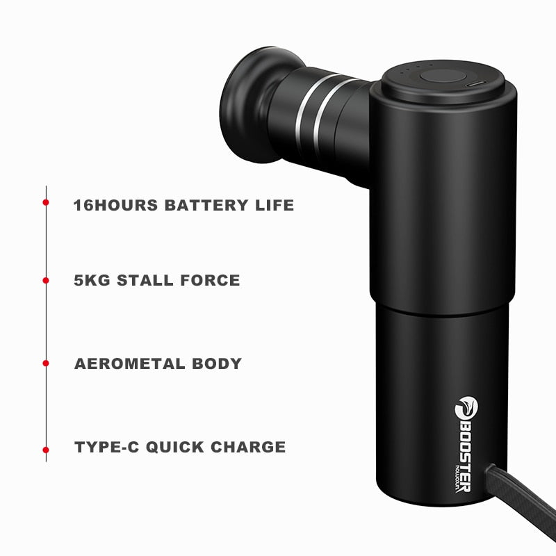 BOOSTER Mini Electric Muscle Massage Gun Pocket Neck Muscle Massager Pain Thera image 5