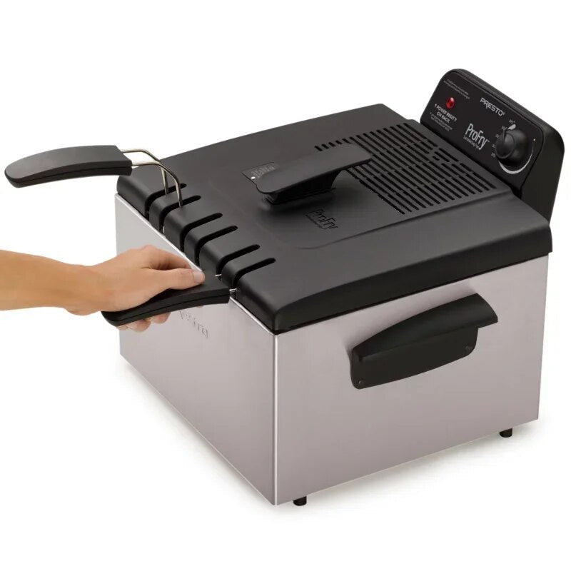 Stainless Steel Dual Basket Pro Fry„ Immersion Element Deep Fryer 05466 image 5