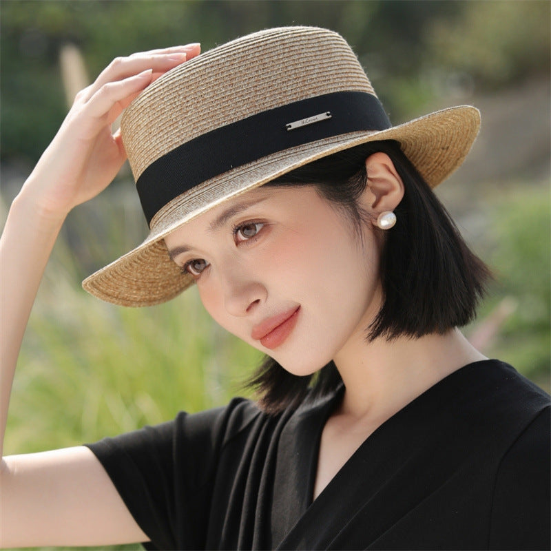 Summer Hat For Ladies Spring Style Fashionable Lightweight Sun-Proof Straw Hat image 0