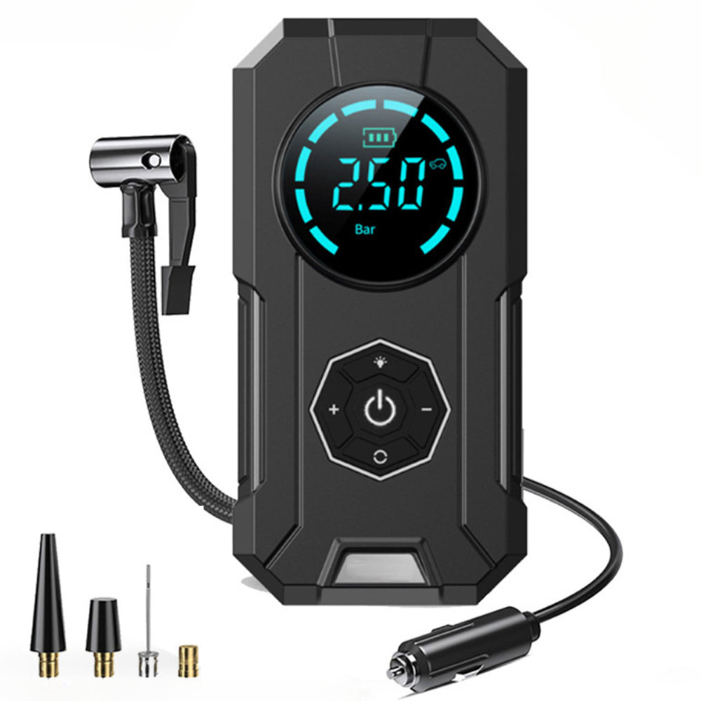 Buvaye Portable Inflatable Pump Car Inflator Tire Pump Car Air Compressor For M