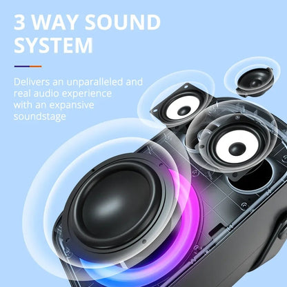Tronsmart Halo 100 Bluetooth Speaker Halo 110 Speaker with 3-Way Sound System, image 4
