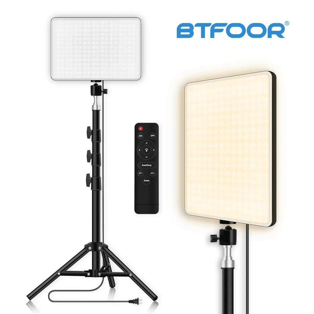 Photo Studio LED 2700k-5700k Video Fill Lamp Light Panel Photography Lighting W image 1
