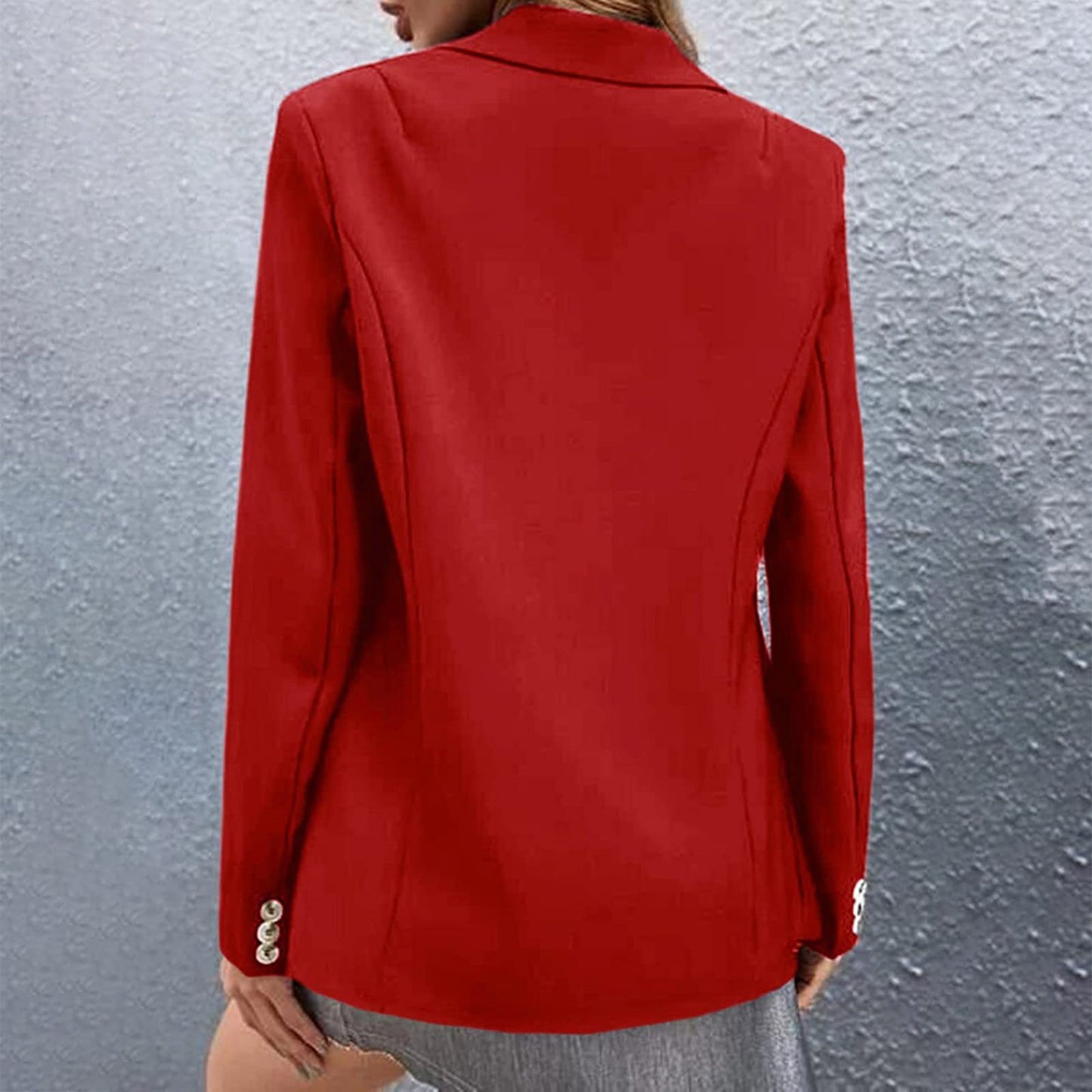 Women Office Work Wear Suit Blazer 2022 Spring Autumn Solid Casual Single Butto image 4