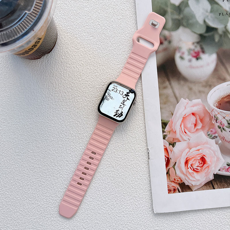 Silicone Strap For Apple Watch Ultra band 49mm Series 8 7 45MM 41MM 44MM 40MM R image 3
