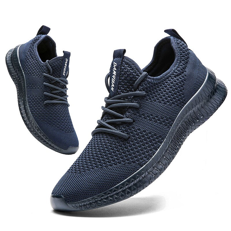 Men Running Shoes Lace up Men Sport Shoes Lightweight Comfortable Breathable Wa image 1