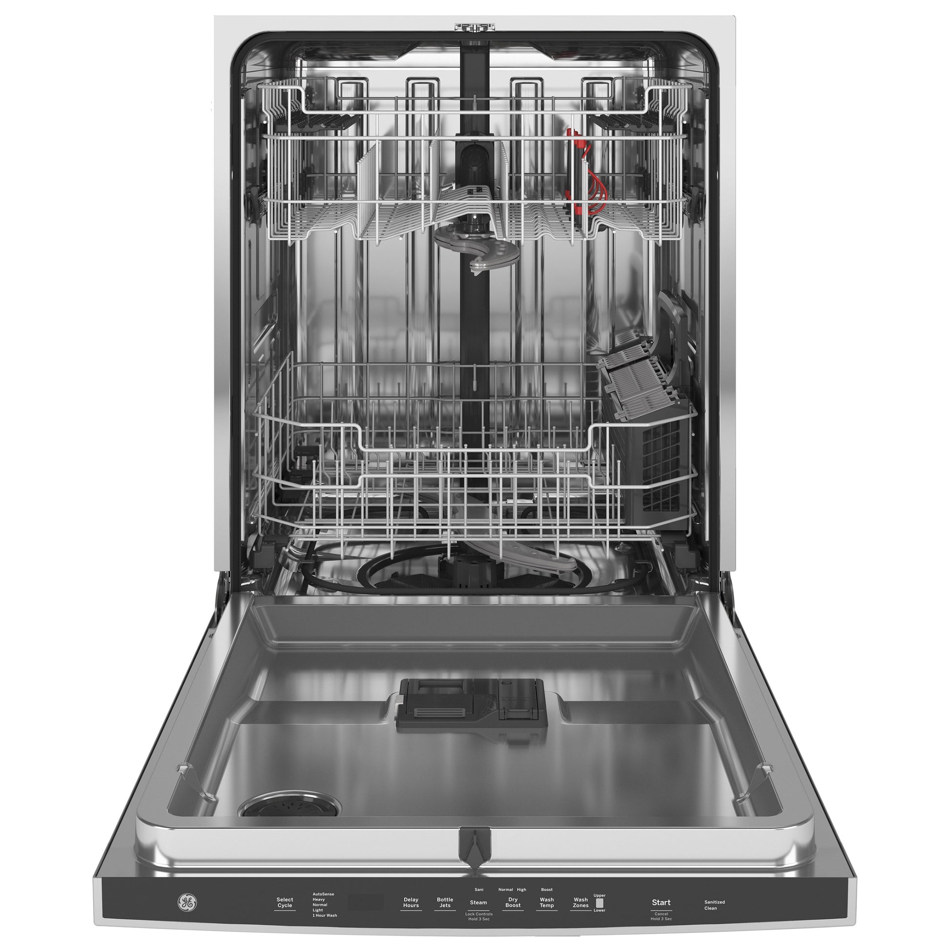GE Top Control Dishwasher with Sanitize Cycle and Dry Boost in Fingerprint image 0
