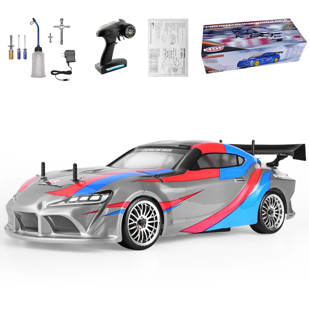 HSP Racing 1:10 On Road RC Car 4wd Two Speed Drift Vehicle Toys 4x4 Nitro Gas P image 5