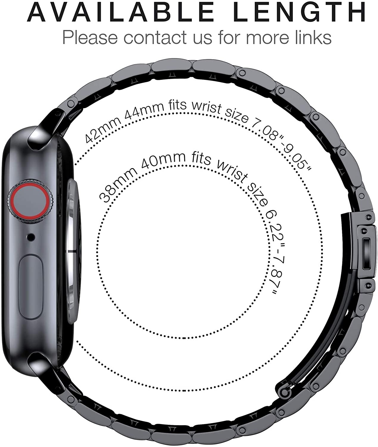 Metal Strap For Apple Watch Ultra 49mm 8 7 45mm 41mm Stainless Steel Smart Watc image 5
