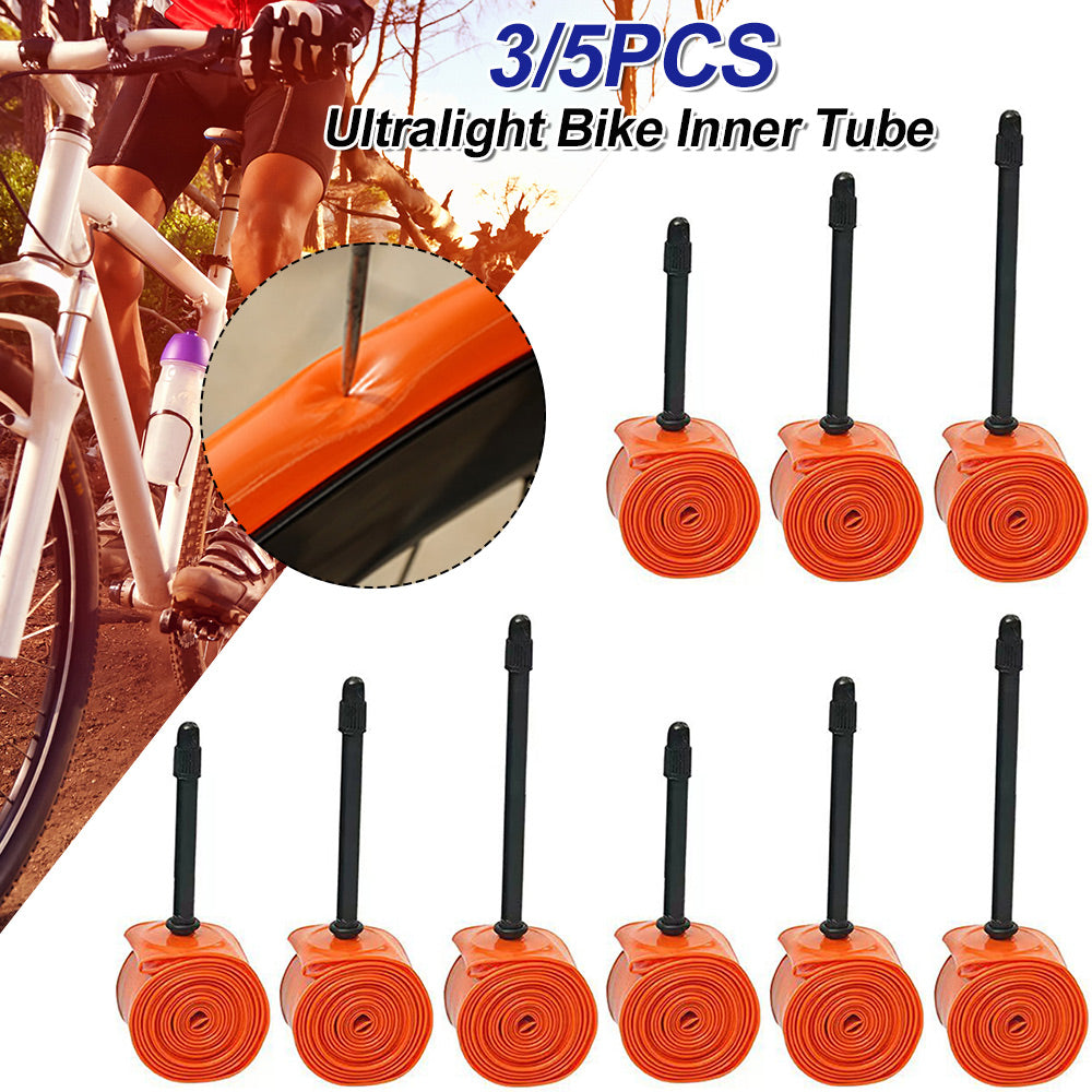 Road Bicycle TPU Tire Mini Portable French Valve Inner Tube 700C 45/65/85mm Len image 1