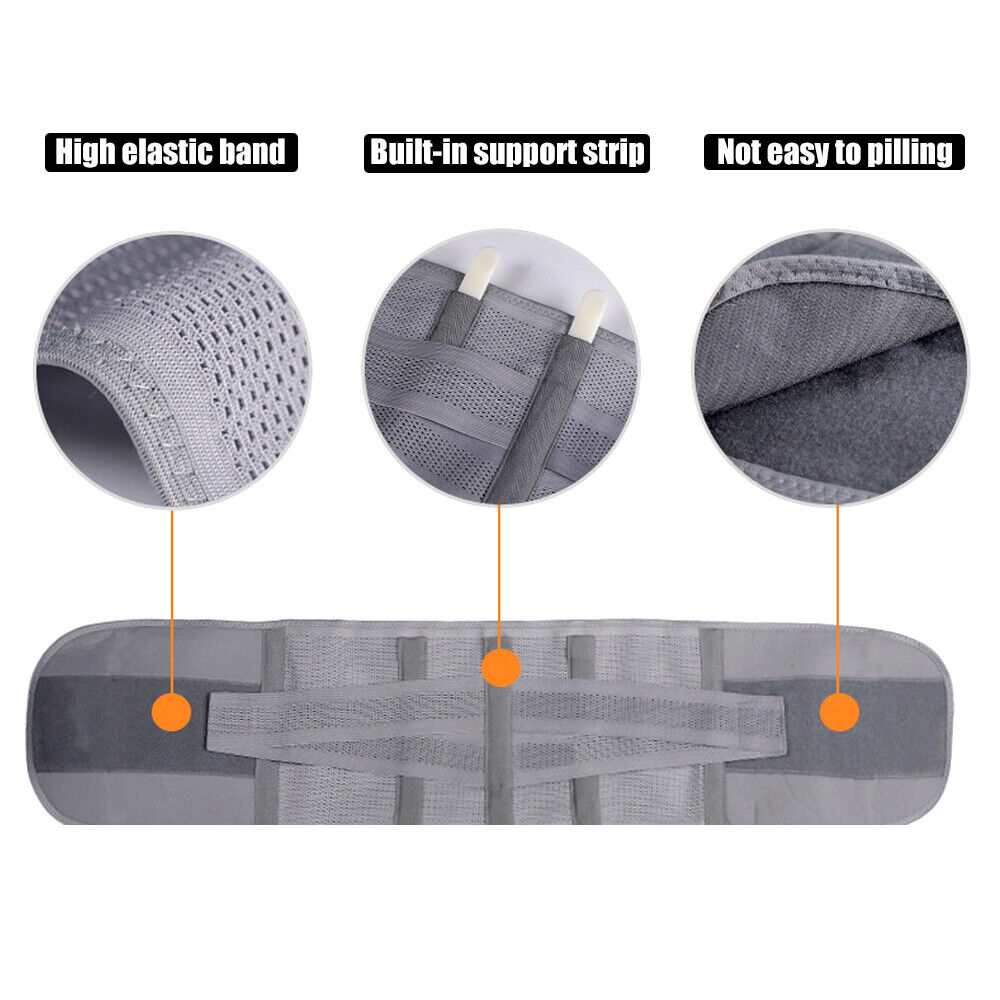 MANIFIQUE Waist Trainer Men Back Support Belt Breathable Mesh Design Slimming B image 3