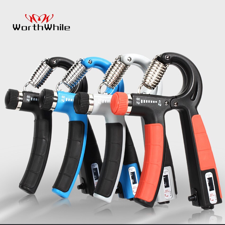 WorthWhile 5-60Kg Countable Hand Grip Gym Fitness Men Adjustable Finger Heavy E image 2