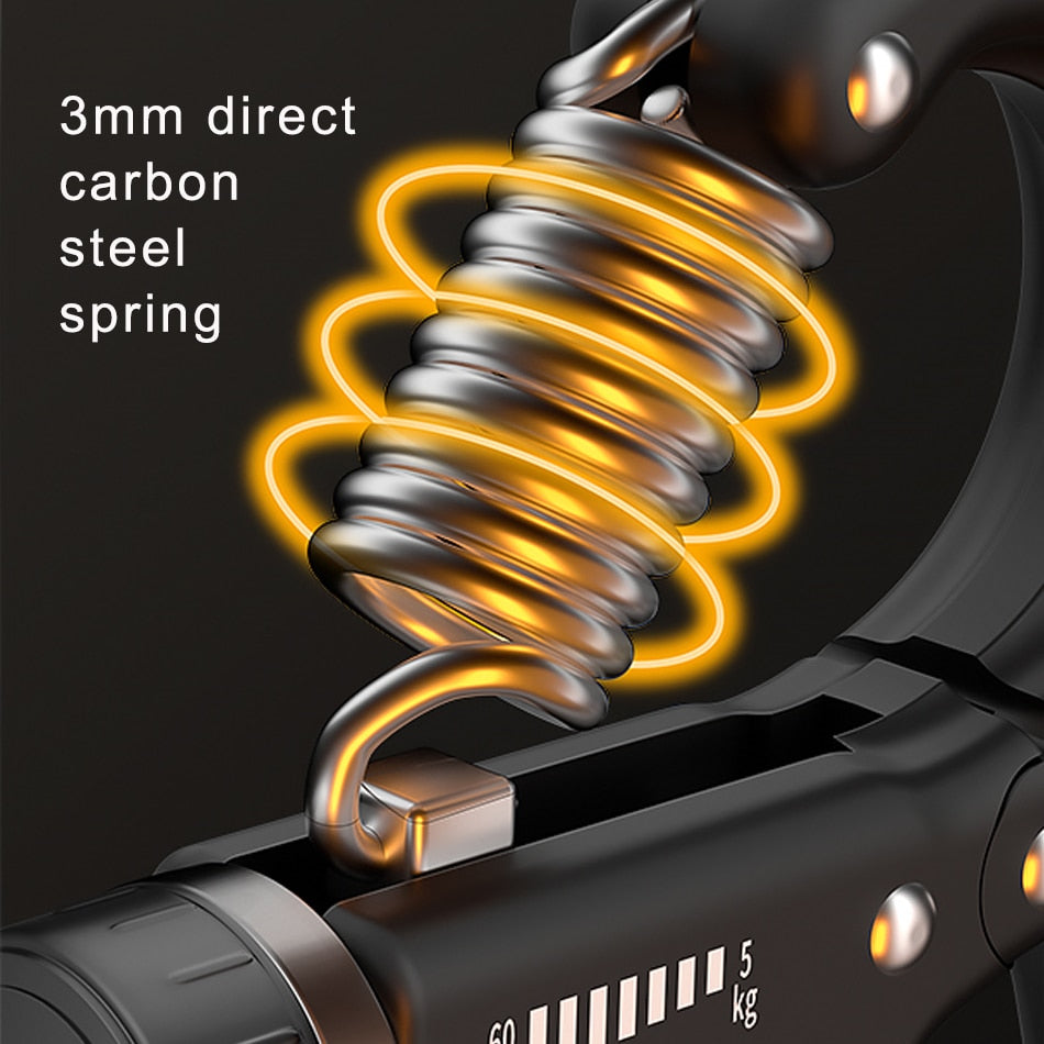 WorthWhile 5-60Kg Countable Hand Grip Gym Fitness Men Adjustable Finger Heavy E image 8