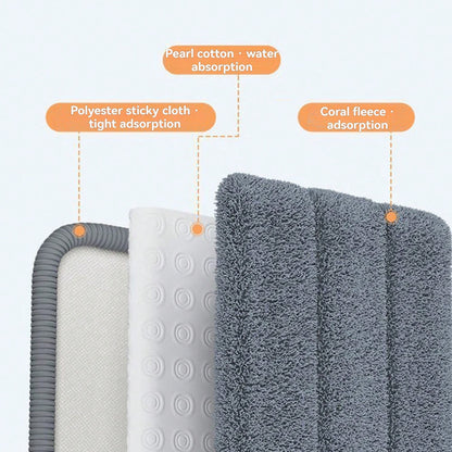 Mop and Bucket with Wringer Set for Home, Flat Mop and Bucket System for Floor  image 5