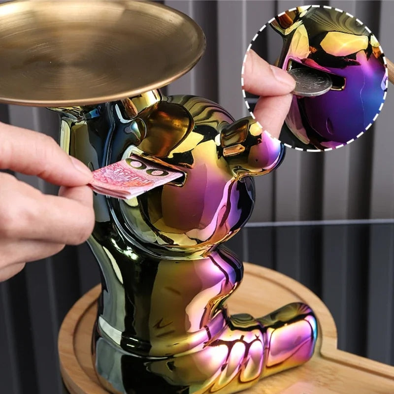 Light luxury ornaments, violent bear dolls small ornaments, living room TV cabi image 9