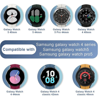 Silicone Strap for Samsung Galaxy Watch 6 Classic 43mm 47mm Watch 6 40mm 44mm M image 11