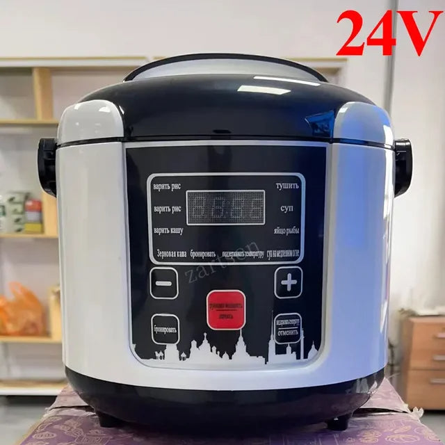 2024 24V Mini Rice Cooker Car Truck Soup Porridge Cooking Machine Food Steamer
