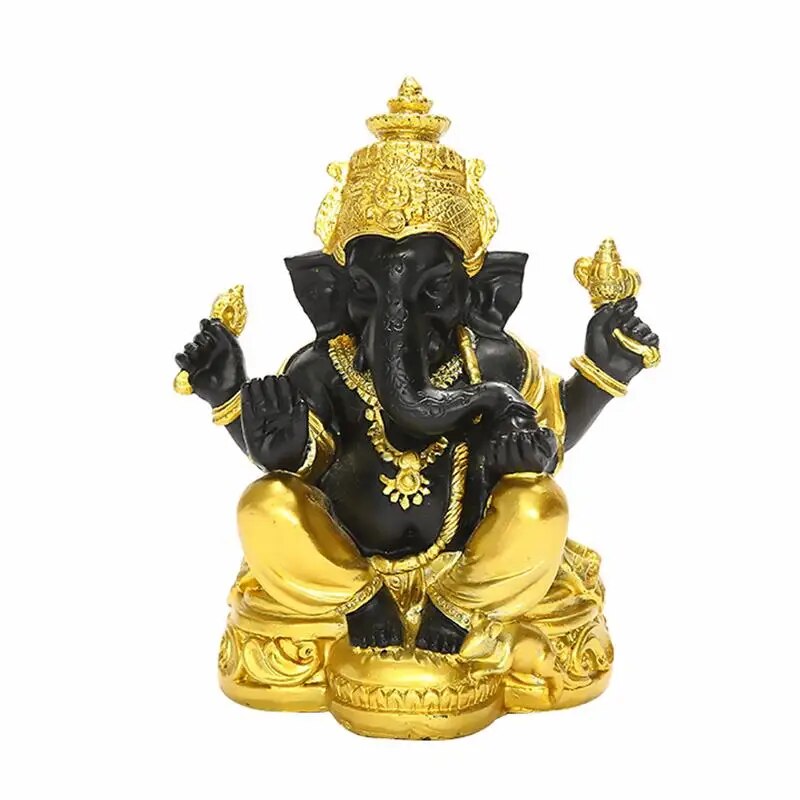 1pc Ganpati Elephant Statue Hindu Elephant God Statue Lord Ganesha Figurine Ele image 1