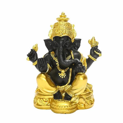 1pc Ganpati Elephant Statue Hindu Elephant God Statue Lord Ganesha Figurine Ele image 1