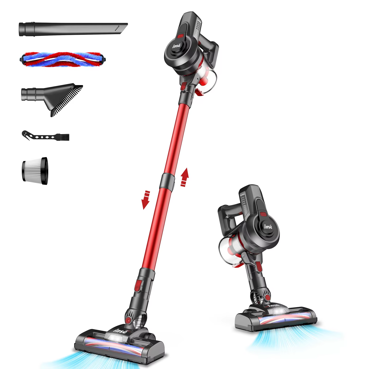 INSE N650 Cordless Vacuum Cleaner 4-in-1 Stick Vacuum Cleaner 160W Rechargeable image 5