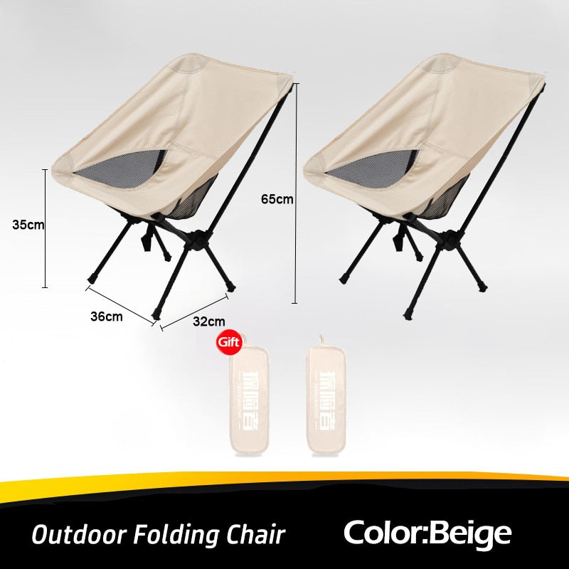TANXIANZHE Outdoor Portable Camping Chair Oxford Cloth Folding Lengthen Seat fo image 5