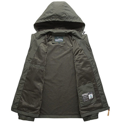 Oulylan Men Windbreaker Military Field Jackets Outerwear Mens Tactical Waterpro image 8