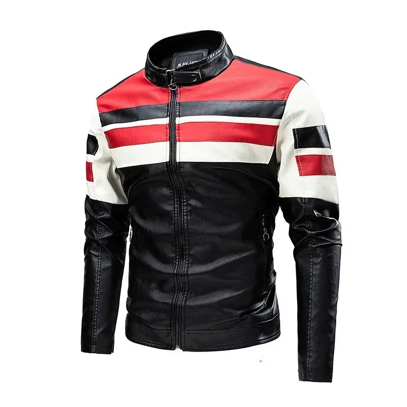 2024 Spring Men Zipper Jacket High Quality Male Jacket Multi Pocket Casual Moto image 4