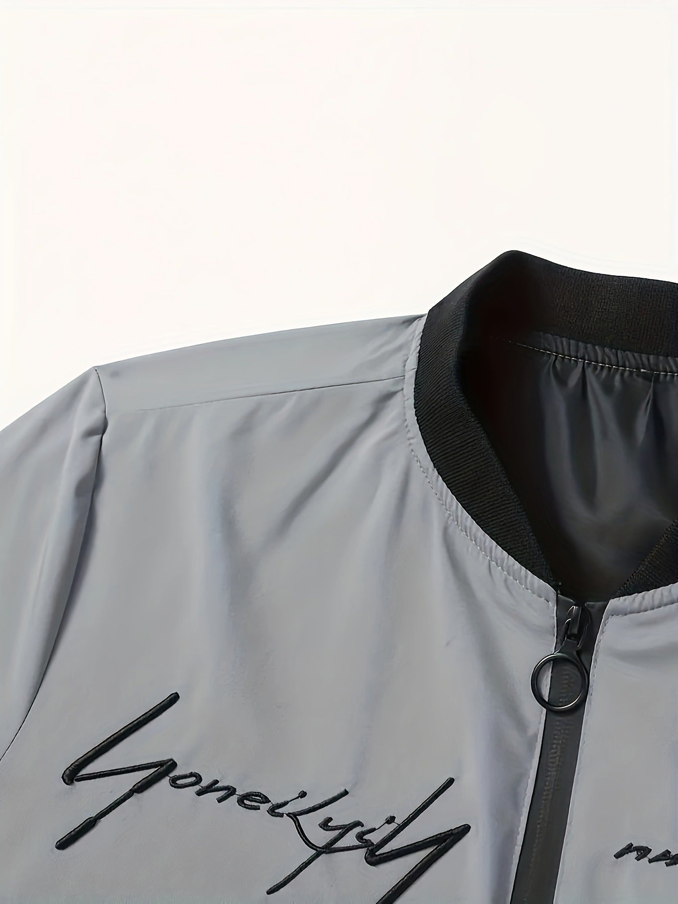 Trendy Men's alphabet embroidered jacket - design, versatile cas