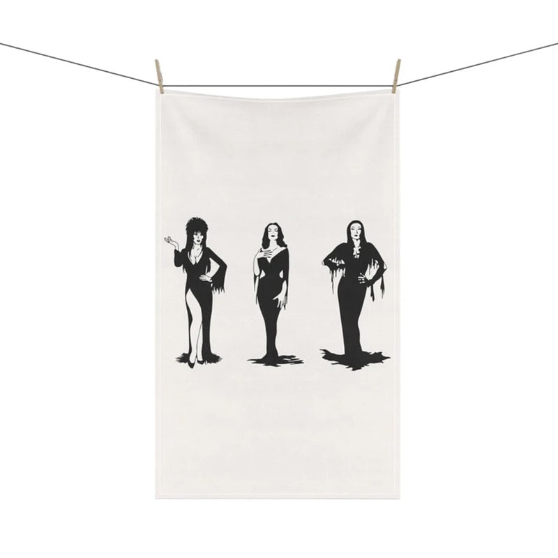 1pc 57x40cm Halloween Decoration Women of Halloween Kitchen Towel I Can Drive A image 8