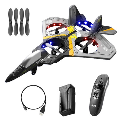 V17 Drone Trick 4 Rotor RC Glider Aircraft EPP Mini Drone LED 2.4G Gravity Sens image 3