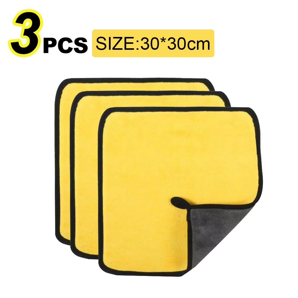 Car Wash Microfiber Towel 30X30/60Cm Car Cleaning Drying Cloth Hemming Car Care