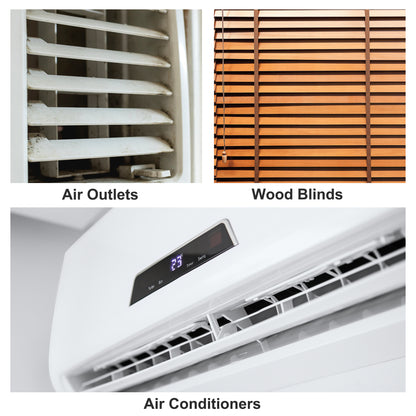 Window Blind Hand-held 7 Finger Shutters Brush Cleaning Tool 3 Colors Pack of 3 image 3