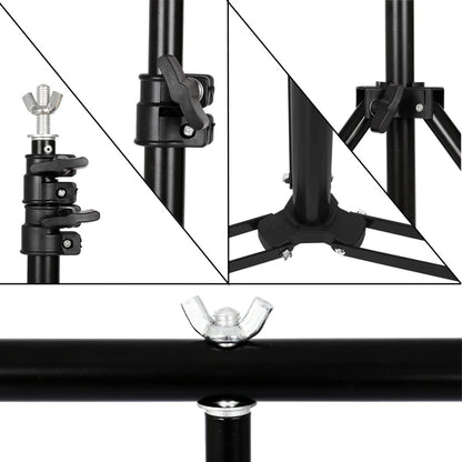 T Stand Background for Backdrop Wall Photography Adjustable Support System Phot image 9