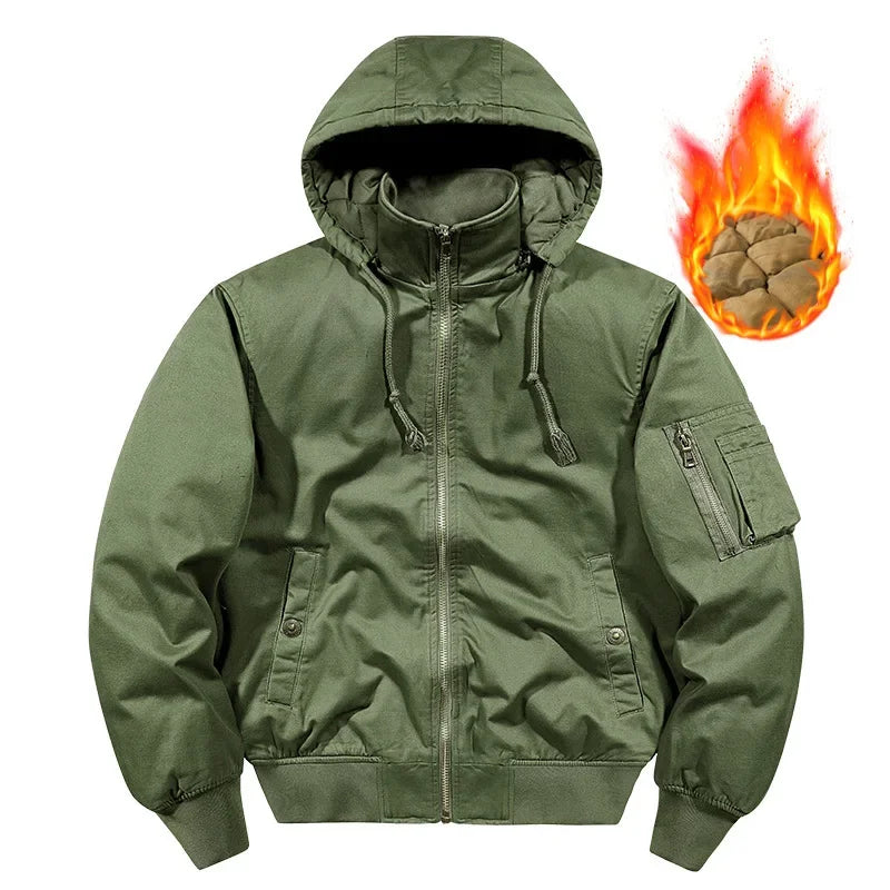 Parkas for Winter Men Hunting Jacket Brand Man Jacket Heating Mountaineering Ou image 7