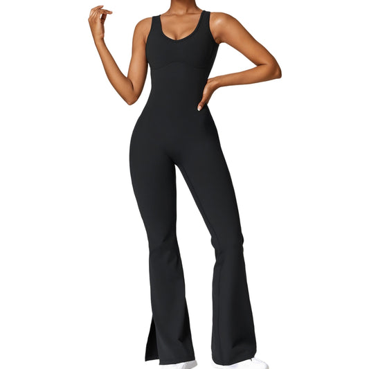 Women'seamless Yoga Jumpsuits Sports Fitness Backless Running Jumpsuits Training image 0
