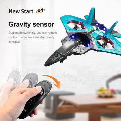V17 RC Remote Control Airplane 2.4G Remote Control Fighter Hobby Plane Glider A image 8