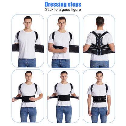 TopRunn Adjustable Posture Corrector Back Support Shoulder Back Brace Posture C image 7