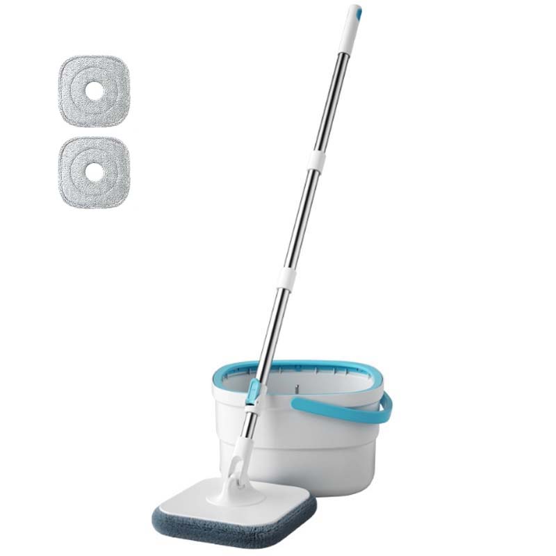 Spin Mop and Bucket Set with Dirty and Clean Water Separation System, Self-Wrin image 2