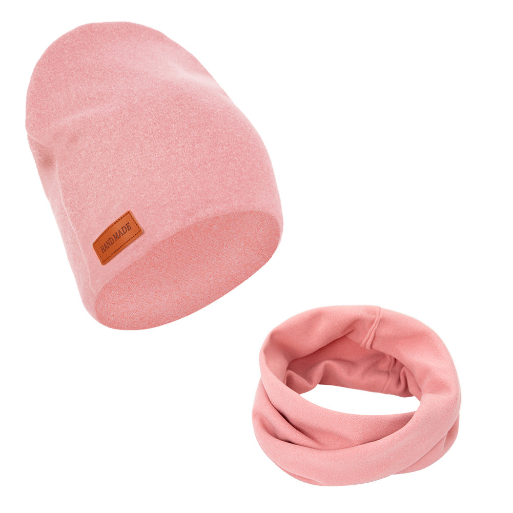 2Pcs/Lot Faux Cashmere Baby Turban Hats Scarf Set Newborn Kids Leather Stick Wi image 13