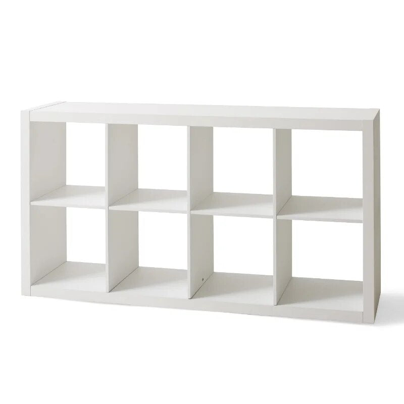 8-Cube Storage Organizer, White Texture image 6